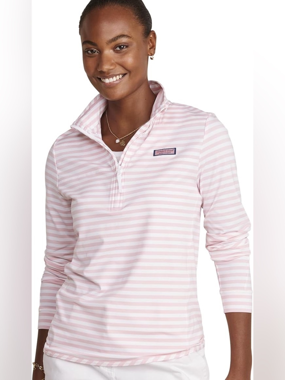 Vineyard Vines Performance Sankaty Shep Shirt in Pink
